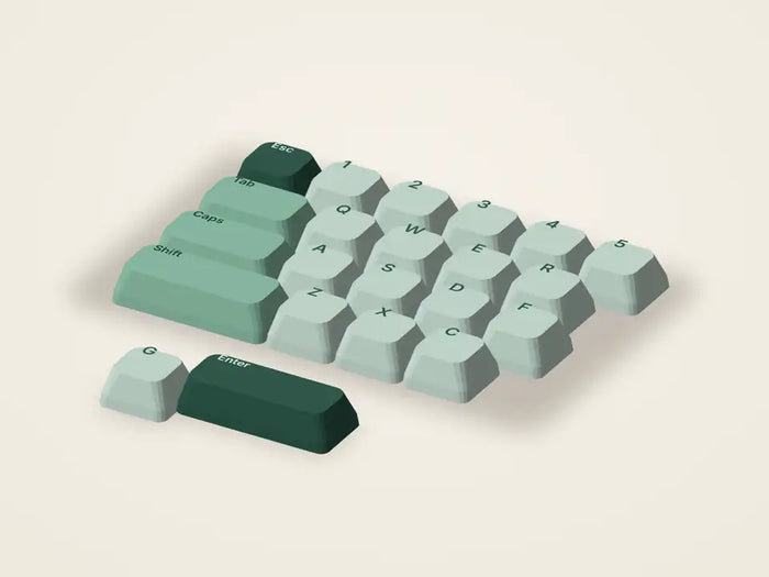 Demo XDA 136 — Set de keycaps PBT dye-sub, profil XDA